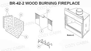 wood burning fireplace br 42 2 br 42