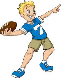 Image result for throwing football clipart