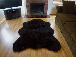 super plush faux fur brown bear rug