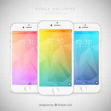 three colorful abstract wallpapers