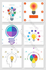 Light Bulb Technology Progress Flow Chart Ppt Element