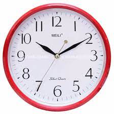 Round Plastic 10inch Wall Clock For