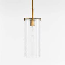 Coquina Brass Pendant Light With Glass