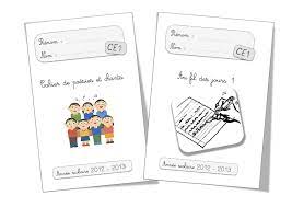Page De Garde Ce1 Cahier De Poésie - Pages de garde 2012-2013 CP et CE1 | Bout de Gomme