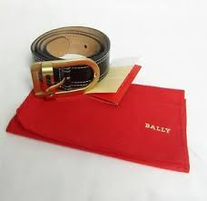 Details About New Bally Thana Black Crumple Leather Belt 85 34 Xs Buckle Goldtone Italy