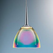 A Multi Colored Glass Light Shows Rainbows Of Light Ultra Modern Hanging Pendant Light And Lamp Design Hanging Pendant Lights Lamp Design Pendant Light Design