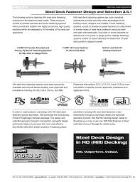 Pdfproduct Technical Guide For Steel Deck Fastener Design