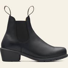 Shop women's chelsea boots in tan, brown and black leather and suede. Black Leather Heeled Boots Women S Style 1671 Blundstone Usa