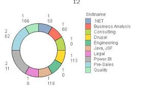 legend with values in pie chart qlik