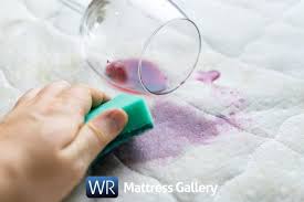 clean wine stains from a latex mattress