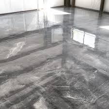 metallic epoxy floor coating white