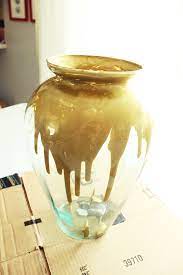 Diy Paint Drip Milk Glass Vase