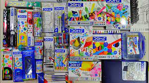 unboxing doms collection | doms stationery collection | unboxing and review  | doms art kit, colours - YouTube