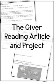the giver article essay activity and project novel studies the giver activity use these lesson plans and project your grade 6 7 and 8 students to assess understanding of the novel the giver