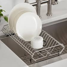 A wide variety of stainless steel dish drainer rack options are available to you, such as tableware type, plastic type, and feature. Kraus Workstation Stainless Steel Kitchen Sink Dish Drying Rack Kdr 1 The Home Depot