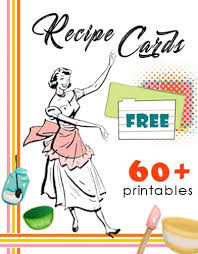 60 free printable recipe cards a