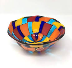 murano glass bowl hand made decorative