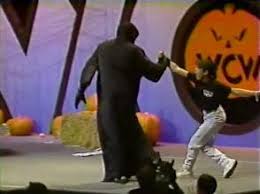 What Happened When on Twitter: "Costumes, a fake Sting, and of course "black  magic" from the Black Scorpion! This is not a rib. This is Halloween Havoc  1990! Vote now!… https://t.co/oBTdrJHQ1o"