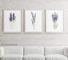 Lavender Flower Wall Art Canvas