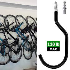heavy duty bike storage garage hooks