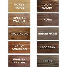 It seems to me that the early american and the provencial are much more red than the walnut stain. 10 Favorite Wood Stain Colors Angela Marie Made