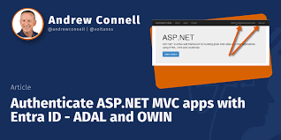asp net mvc apps with entra id