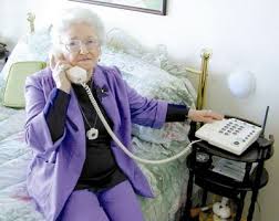 Image result for old lady speaking on a phone
