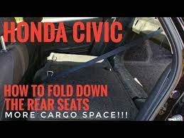 How To Fold Down Rear Seats Honda Civic