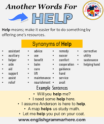 another synonym word for help