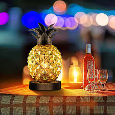 Mercury Glass Pineapple Lamp Glass