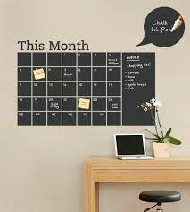 Chalkboard Wall Decal Monthly Calendar