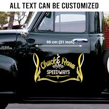 large personalized pinstripe lettering