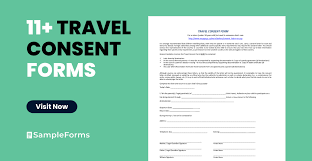 free 11 sle travel consent forms in