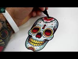How To Draw A Skull Day Of The Dead