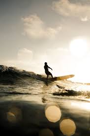 wave surfer longboard silhouette