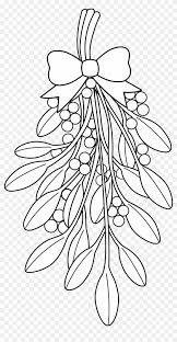 Free holly coloring page printable. Christmas Holly Coloring Page 2 With Pages Mistletoe Christmas Mistletoe Coloring Pages Clipart 875909 Pikpng
