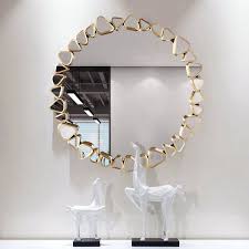 pebble wall mirror decor