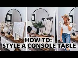 How To Style A Console Table