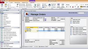 Access Inventory Order Shipment Management Database Templates For