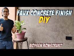 Faux Concrete Finish Using Boysen