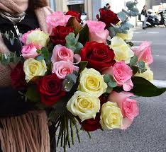 bouquet de fleurs fusion de roses