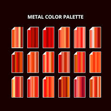 paleta de colores de metal textura de