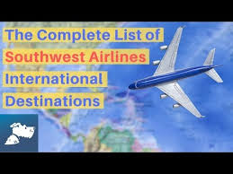 the complete list of southwest airlines