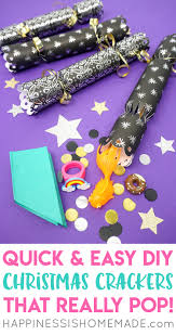 Christmas crackers are a staple part of british festive tradition. Diy Christmas Crackers That Pop Happiness Is Homemade