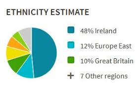 My Ancestry Dna Pie Chart Irish Is The Highest Group