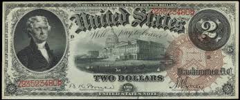 Antique Money Prices For Two Dollar 1880 Legal Tenders