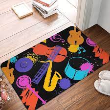 pattern art bedroom mat jazz band