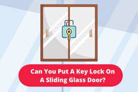 Key Lock On A Sliding Glass Door