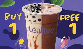 Get to enjoy a luscious milk tea drink at rm2.50. Yay Tealive Is Offering Buy 1 Free 1 Promotion Again
