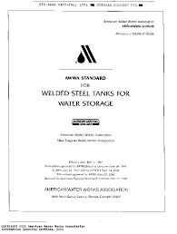 awwa d100 96 welded steel tanks for